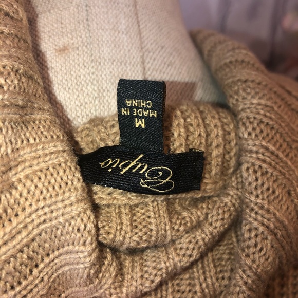 NEW brown turtleneck sleeveless sweater dress - Picture 7 of 8